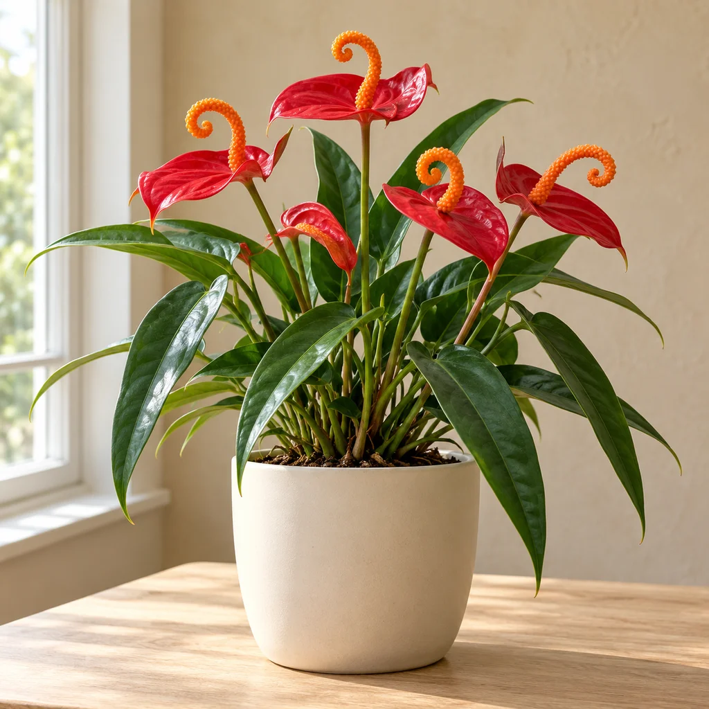 Anthurium scherzerianum — Flamingo flower