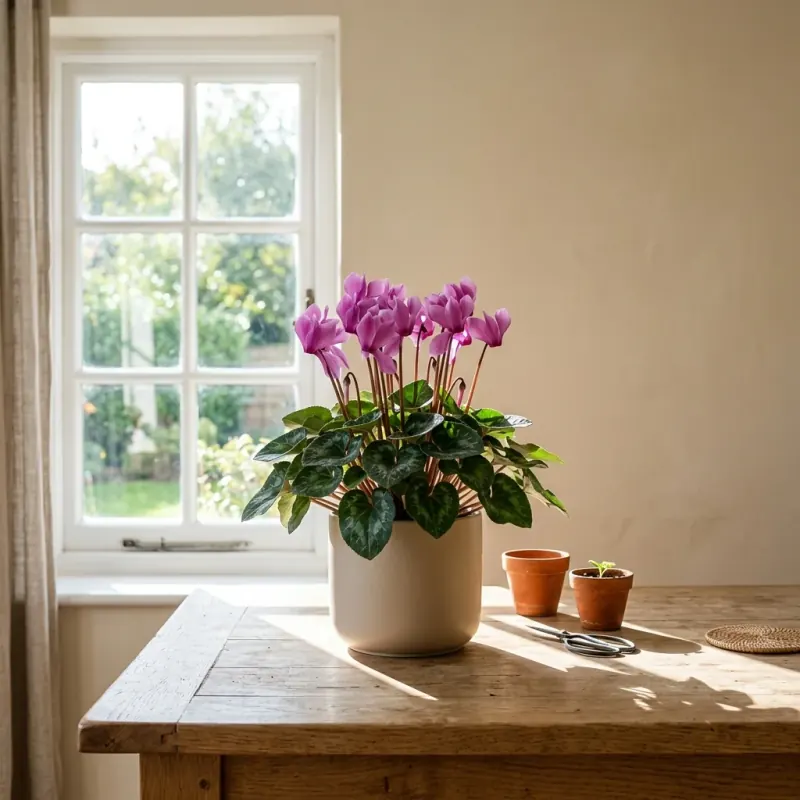 Cyclamen persicum — Cyklamen perski (Fiołek alpejski)