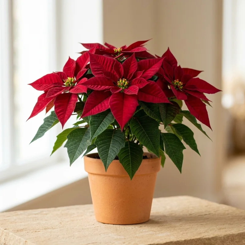 Euphorbia pulcherrima — Gwiazda betlejemska (Poinsecja)