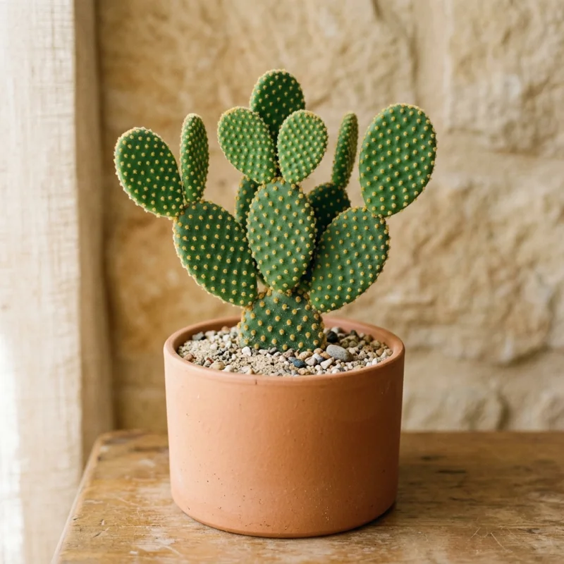 Opuntia microdasys — Opuncja drobnokolczasta (Królicze uszy)
